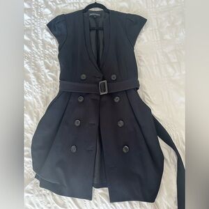 Nanette Lepore Black Double-Breasted Mini Dress